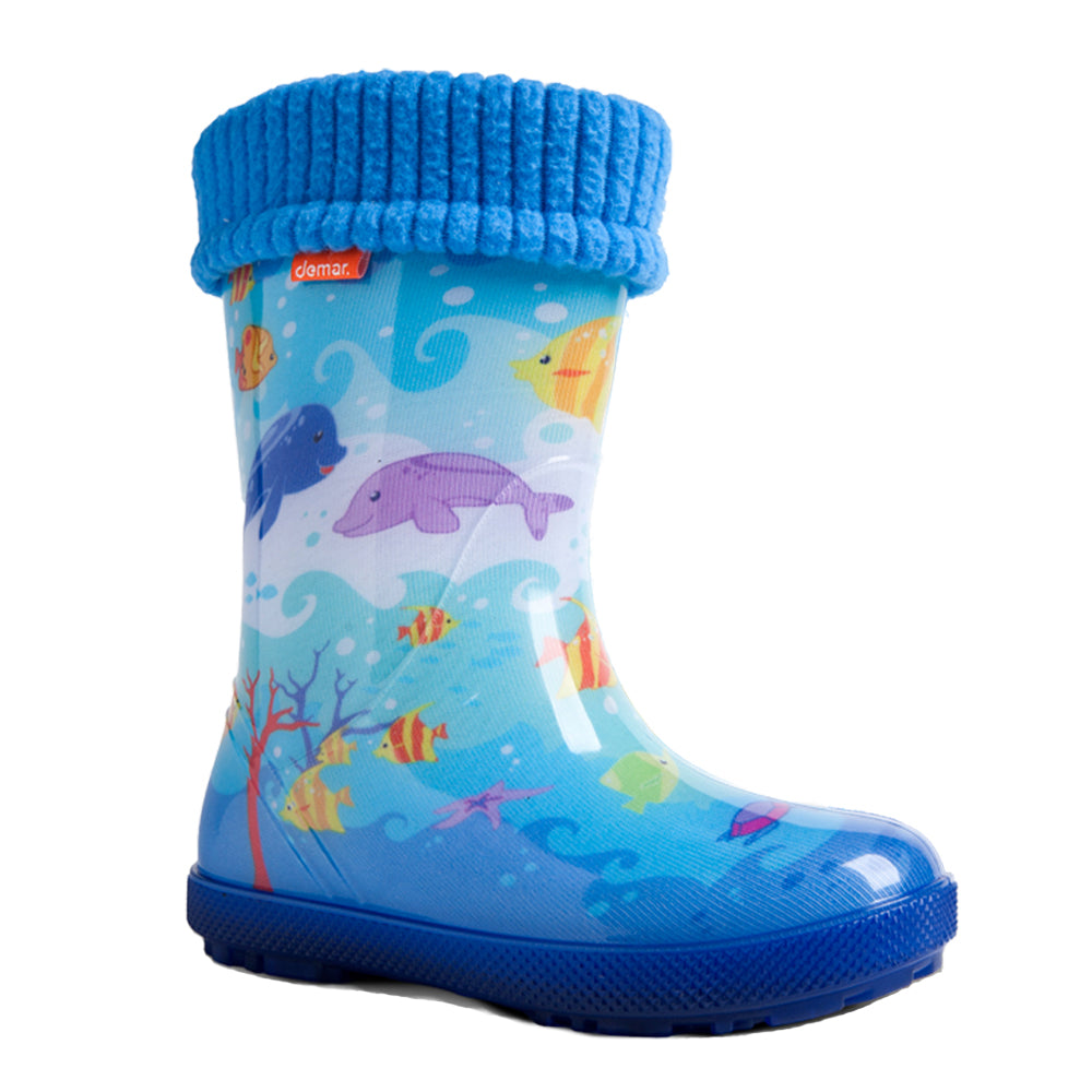 Kinder Gummistiefel Gefüttert Gummistiefel Muster DEMAR Kinder